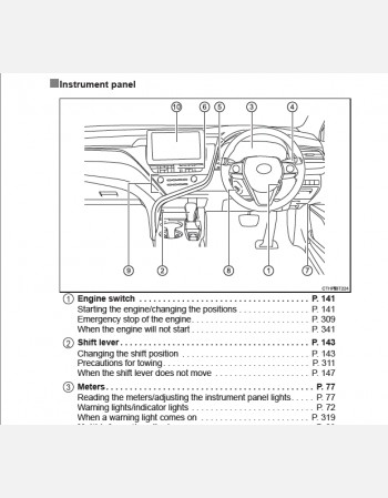 toyota camry hybrid 2022 2023 2024 owners manual in english